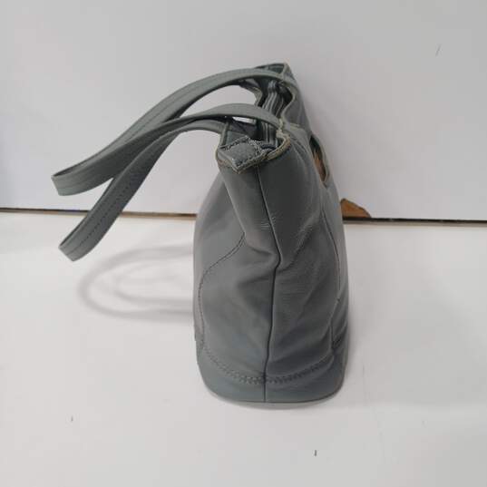 The Sak Women's Gray Leather Satchel/Tote Bag image number 4