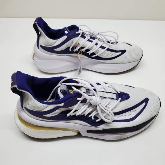 Adidas Washington Alpha Boost VI Running Shoe Blue/Purple/White Men's Sized 11.5 image number 2