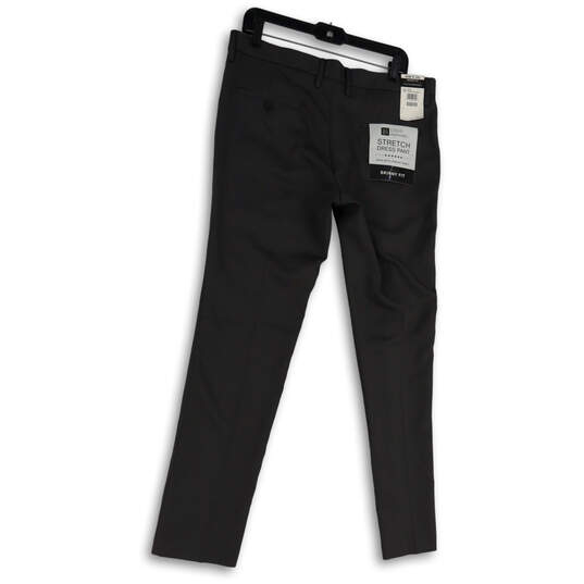 NWT Womens Black Stretch Flat Front Skinny Fit Dress Pants Size X-Large