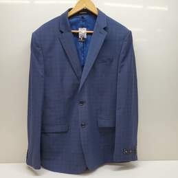 Men's Express Navy Blue Suit Jacket Size 44R Slim