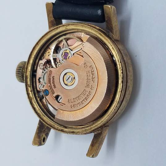 Alstater Alsta 10k Gold Filled 20mm 17 Jewels Vintage Automatic Manual Wind Watch image number 4