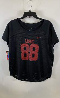 NWT Nike Mens Black USC #88 Short Sleeve Crew Neck Pullover Jersey Size Medium