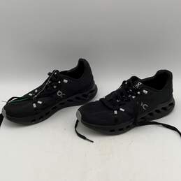 UQ Mens Cloudsurfer Black Silver Low Top Round Toe Lace-Up Sneakers Shoes Sz 8 M alternative image