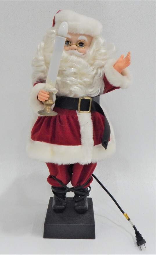 Animated Magical Motion Santa Claus Lighted Face Christmas Decor IOB Works image number 2