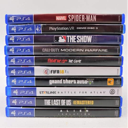 Lot of 10 Sony Playstation 4 PS4 Games Spider-Man image number 1