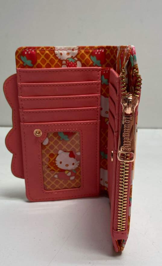 Loungefly X Hello Kitty Waffle Bifold Wallet Multicolor image number 4