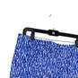 Womens Blue White Elastic Waist Pull-On Stretch Mini Skirt Size 8 image number 4