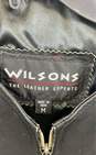 Wilsons Leather Womens Black Leather Pockets Full-Zip Biker Vest Jacket Size M image number 3