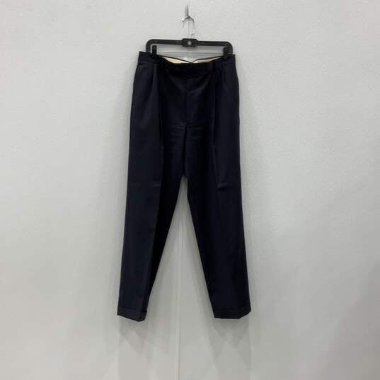 Jos A Bank Mens Blue Notch Lapel Two-Button Blazer Pants 2 Piece Suit Set Sz 41R image number 4