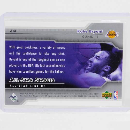 2004-05 Kobe Bryant Upper Deck All-Star Lineup All-Star Staples LA Lakers image number 2