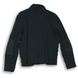 Michael Kors Mens Black Long Sleeve Polo Shirt Size M