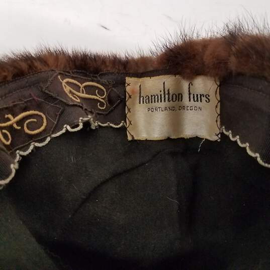 Hamilton Furs Vintage Mink Fur Hat image number 3