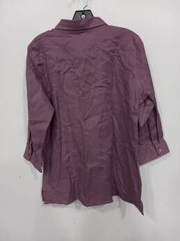 Coldwater Creek Women's Purple Button Up Shirt Size PM alternative image