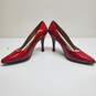 Vintage Stuart Weitzman Red Quasar Patent Leather Stiletto Heels Women's 5.5 image number 4