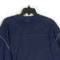 NWT Mens Blue Long Sleeve Crew Neck Pullover Sweatshirt Size Large image number 4