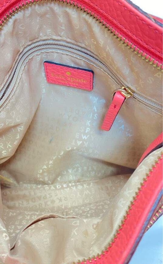 Kate Spade Leather Perri Lane Reidy Crossbody Bag Pink image number 4
