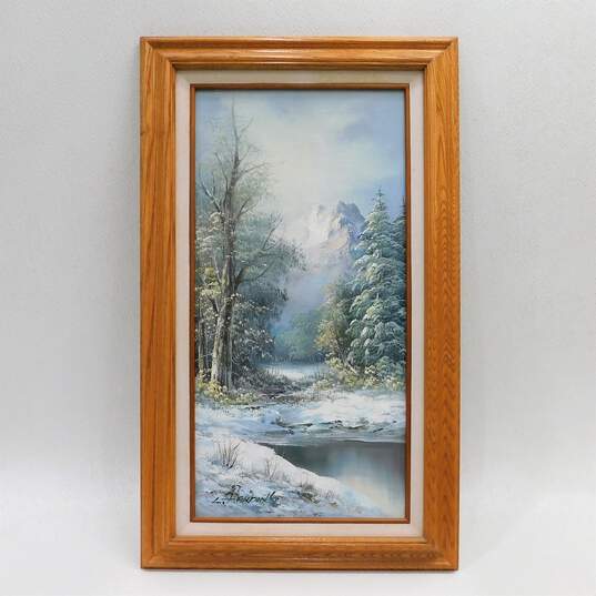 L. Harding Artist Signed Framed Oil Painting image number 1