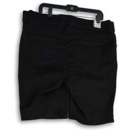 NWT Gloria Vanderbilt Womens Black 5-Pocket Design Bermuda Shorts Size 18W alternative image