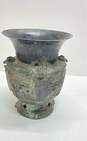 Oriental Bronzeware11.5 inch Tall Archaistic Vessel Decorative Metal Vase image number 6