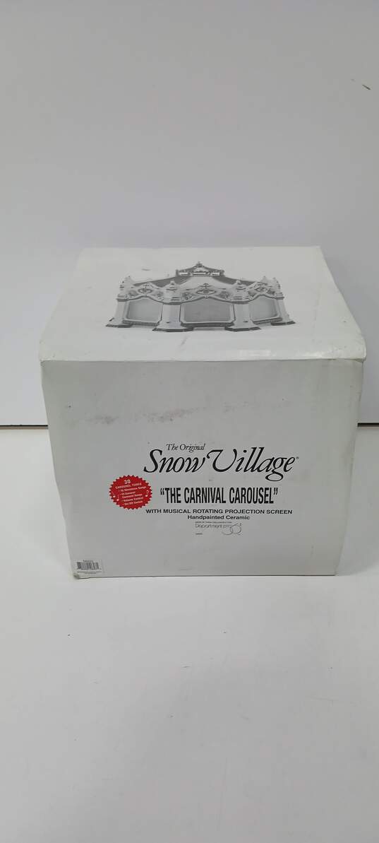 The Original Snow Village The Carnival Carousel w/Styrofoam image number 1
