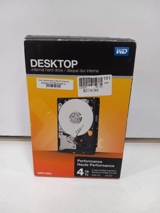 WD Desktop Internal Hard Drive 4TB Untested IOB image number 1
