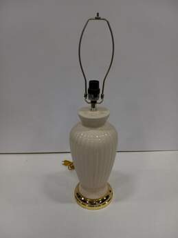 Vintage Ceramic Ribbed Table Lamp