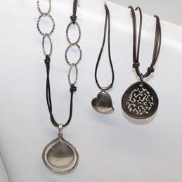 Bundle of 3 Silpada Sterling Silver Necklaces - 29.3g