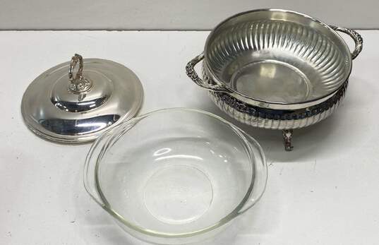 Sheridan Silver Co. Tableware Electric Serving Chafing Dish with Glass Bowl image number 3