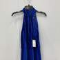 NWT Alexia Admor Womens Velvet Blue Jumper One-Piece Jumpsuit Size 6 image number 2
