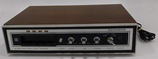 VNTG Panasonic Brand RS-810S Model 8-Track Player w/ Attached Power Cable image number 1