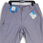 NWT Womens Gray Flat Front Slash Pocket Bootcut Leg Snow Pants Size XL image number 3