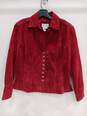 Live A Little Red Leather Jacket Ladies Size Small image number 1