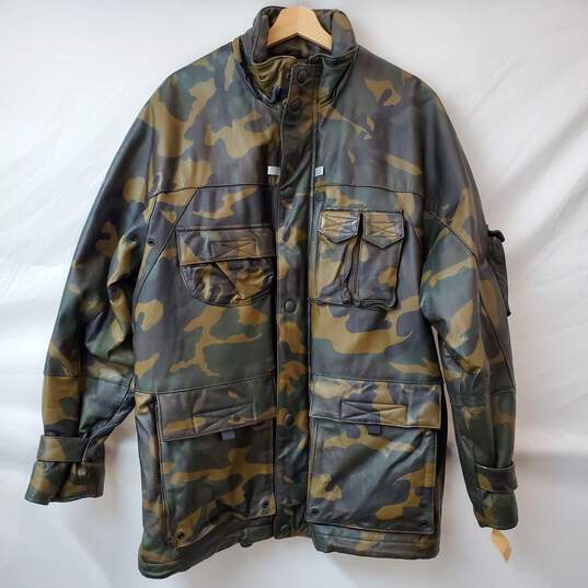 M. Julian Wilsons The Leather Experts Men's Camouflage Leather Jacket Size M image number 1