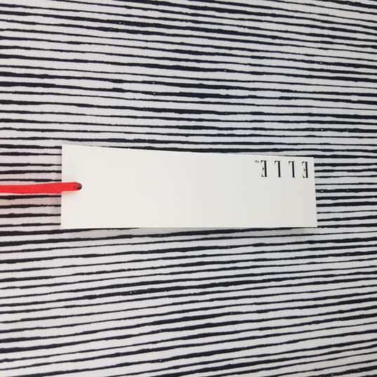 Elle Women Black & White striped dress Size L NWT image number 4