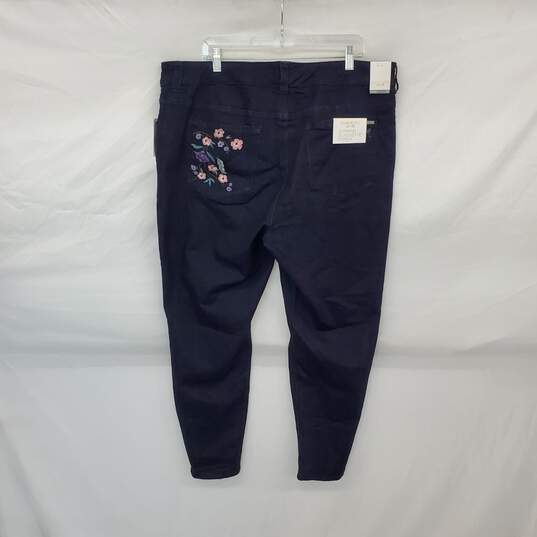 Melissa McCarthy Seven7 Dark Blue Skinny Jeans WM Size 20W NWT image number 2