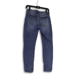 Kensie Jeans Vintage Luxe Ultimate High Rise Skinny Raw Hem Side