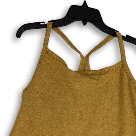 Buy the NWT Womens Gold Real Me Built In Bra Stretch Pullover Tank Top Size  XXL