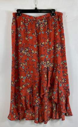 NWT Max Studio Womens Multicolor Floral Elastic Waist Pull-On Maxi Skirt Size XL