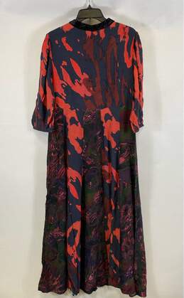 NWT Soft Surroundings Womens Multicolor Abstract 3/4 Sleeve Maxi Dress Size 8 alternative image