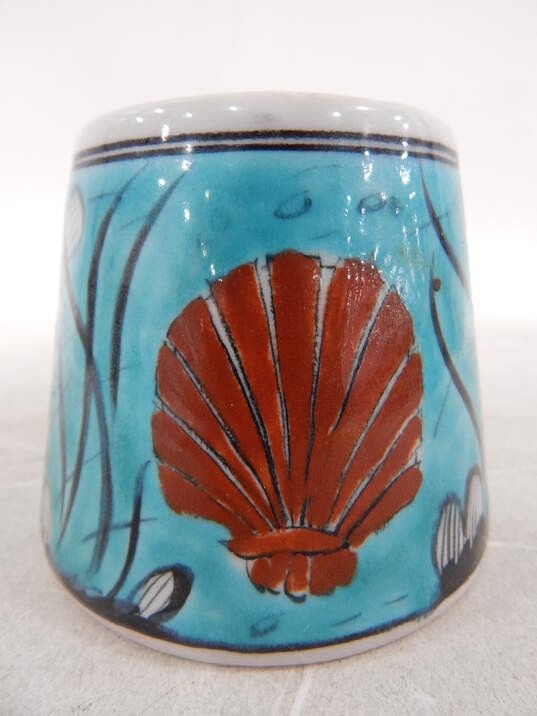 Ikaros Pottery Cup/Mug Hand Made in Rhodes, Greece Hand Made & Painted N-8 image number 3