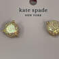 Designer Kate Spade Gold-Tone Rise And Shine Opal Glitter Stud Earrings image number 4