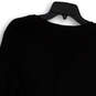 NWT Womens Black V-Neck Long Sleeve Front Button Blouse Top Size L image number 4