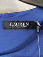 Lauren Ralph Lauren Women Blue Long Sleeve Midi Dress Sz 2 image number 3