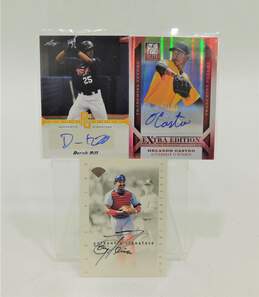 3 Autographed Baseball Cards
