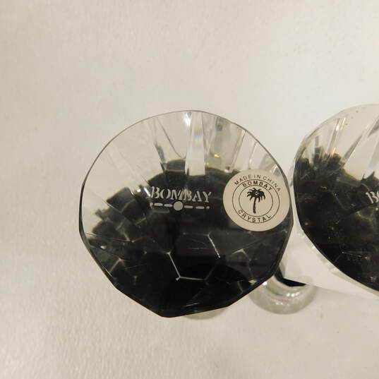 Pair Of Bombay Crystal Candlestick Holders image number 4