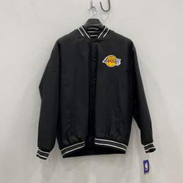 NWT JH Design Mens Black White Los Angeles Lakers Basketball-NBA Jacket Size 3XL