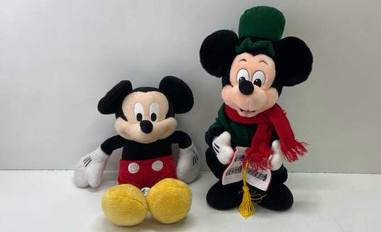 Lot of 2 Disney Plush Dolls Mickey Mouse image number 1