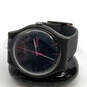 Designer Swatch Black Adjustable Strap Round Dial Analog Wristwatch w/ Box image number 3