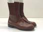 Mario Valentino Leather Slip On Ankle Boots Brown 8 image number 1
