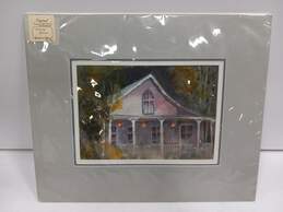 Vintage Signed "Georgetown Cottage" by Maxine Gnazzo Watercolor Painting